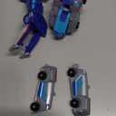 Intoypad Collision Transforming Dinosaur Car Toy, 2 Magnetic Cars Transform into Dinosaur Toys for Kids Toddler Fun Deformation Robot Dino Car Christmas Birthday Gift Toys for Boys Girls(Blue Dragon)