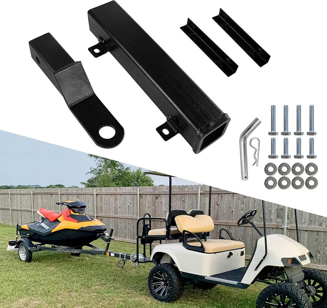 Golf Cart Hitch with 2 Inch Receiver - Fit for Club Car, EZGO, Yamaha