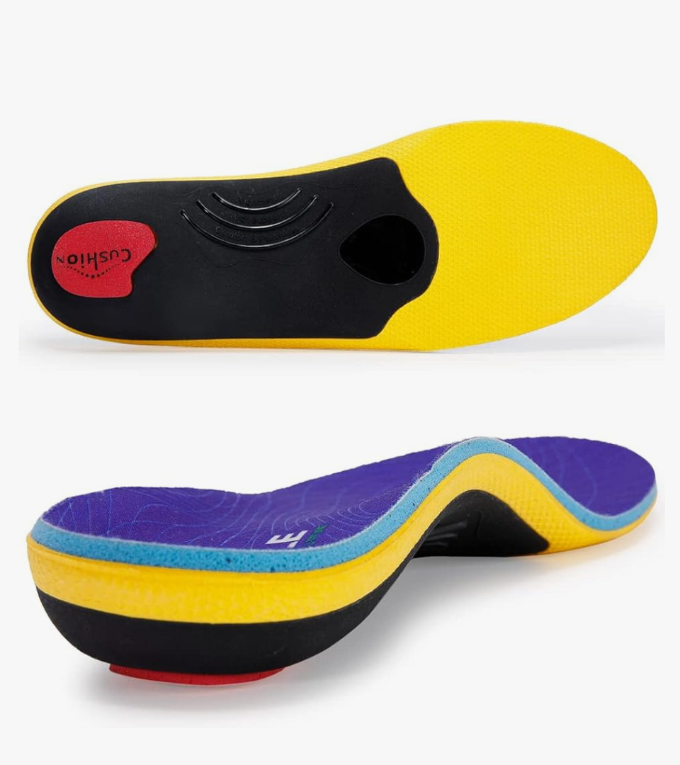 VALSOLE Heavy Duty Support Pain Relief Orthotics - 220+ LBS Plantar Fasciitis High Arch Support Insoles for Men Women, Flat Feet Orthotic Insert, Work Boot Shoe Insole, Absorb Shock with Every Step, Size: M 12-12.5, W 14-14.5