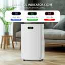 525D Sq.Ft Dehumidifier for Basement with Drain Hose, 80 Pint Dehumidifiers for Home with Large 6.5L Water Tank,24H Timer,Child Lock,Defrost,Silent,4 Modes Operation Auto Shut-off(80 Pints)
