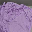 7.2 FT Purple Round Backdrop Cover with Lights String for Circle Arch Stand Circle Backdrop Covers with LED Fairy Lights for Wedding Arch Baby Shower Birthday Party Photo Photography Background (Lavender)