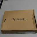 Ryuwanku Bathroom Faucet Matte Black Modern Waterfall Bathroom Sink Faucet with Single Handle Suitable for 1 or 3 Holes,Supply Deck Plate and Hose