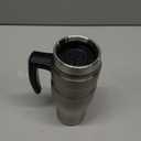 THERMOS Stainless King VacuumInsulated Travel Mug with Handle  16oz, Matte Steel  Thermos Tumbler for Hot & Cold Drinks  LeakProof & SweatProof Stainless Steel Coffee Mug with Lid for Commuting