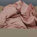 Bedsure Queen Comforter Set, Pink Clay Soft Prewashed Bedding for All Seasons, 3 Pieces GentleSoft Bed Set, 1 Lightweight Comforter (90"x90") and 2 Pillowcases (20"x26")