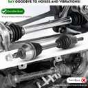 2 Pack Front CV Axle Shaft Assembly fits for Ford Escape S&SE (2.5L; FWD) 2013-2016 only for FWD, Naturally Aspirated, Driver and Passenger Side, For 66-2284, 66-2362