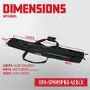 Gator Cases Dual Compartment Sub Pole Bag; Holds (2) Speaker Subwoofer Poles up to 42" Length (GPA-SPKRSPBG-42DLX)