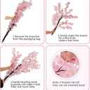 Artificial Cherry Blossom Tree - Handmade Pink Fake Cherry Blossom Tree Centerpieces for Wedding Party Christmas Garden Indoor & Outdoor