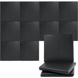 Hahafelt Golf Wall Padding, Golf Simulator Enclosure Safety Padding Memory Foam with PU Leather Surface for Soundproof Impact Protection 10pc