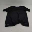 LookbookStore Women Casual Crewneck Mesh Panel 3/4 Bell Sleeve Loose Tunic Dress L