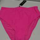 Tempt Me Womens High Cut High Waisted Bikini Bottoms Tummy Control Bathing Suit Bottoms Swim Bottom Swimsuit Bottom (Large, Purple)