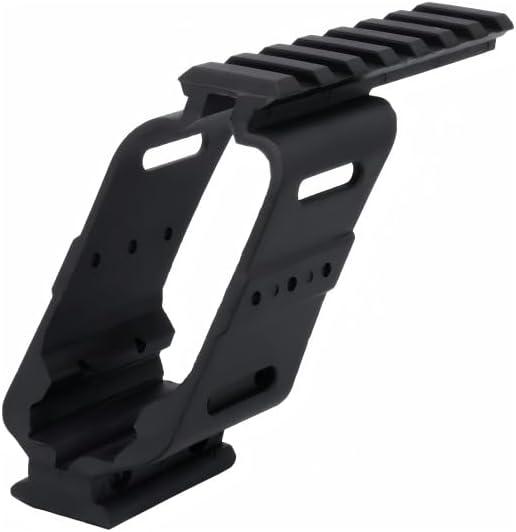 Red Green Dot Scope Mounting Bracketwith Picatinny Top and Bottom Rails Universal Pistol Scope Mount for Sights Brackets. (black)