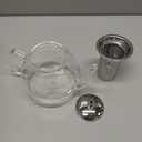 HIWARE 1000ml Glass Teapot with Removable Infuser, Stovetop Safe Tea Kettle, Blooming and Loose Leaf Tea Maker Set