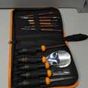 Upgraded Pumpkin Carving Kit for Adults & Kids with Professional Detail Sculpting Tools, Heavy Duty Stainless Steel Knife Set with Carrying Case for Halloween Decoration