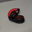 Kids Bluetooth Headphones, 60 Hours Playtime, Bluetooth 5.4 Kids Headphones Wireless, Type-C Fast Charging, 85/94dB Volume Limited, Foldable Toddler Wireless Headsets with Mic-Black Red