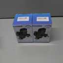 2 x FBB Phone Mount for Car, Air Vent Car Phone Holder with Metal Hook, One-Handed Operation 360 Rotation Cradle Compatible with 4-7 inch iPhone Samsung and Other Smartphones (Dark Black)