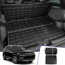 Rongtaod Cargo Mat Compatible with 2019-2023 Jeep Cherokee Cargo Liner Trunk Mat TPE Back Seat Cover Protector 2022 Jeep Cherokee Accessories (Trunk Mat+Backrest Mats)