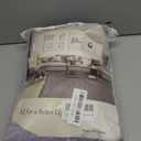 Lavender Purple Linen Back Tab Curtains 90 Inches Long 2 Panels Set for Dining Cottage- Soft Light Weight Airy Semi Privacy Sheer Curtains Hooks Rod Pocket Light Filtering Curtains 52 x 90 Inch Length