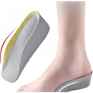 2 Pairs Insole Height,Orthopedic High Cushion, Arch Support Insoles for Plantar Fasciitis, Flat Feet, Over-Pronation, Achilles Tendonitis, Foot Pain Relief (1.4inch)
