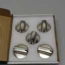 AMI PARTS WB03X24818 Gas Stove Knob Replacement for GE,100% Stainless Steel Stove Replacement Knobs PS11729081 AP5989029,Compatible with ge Stove Knob (Not Universal)