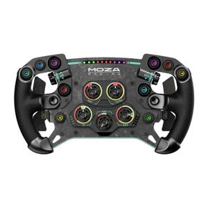 MOZA GS V2P GT Wheel 300mm Car Driving Sim Racing Formula Steering Wheel
All-aluminum Quick Release, 8-color RPM LED Light, Forged Carbon Fiber Construction, 10 Programmable Backlit Buttons