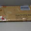 Deep Floating Shelves, 12 Inch Deep Floating Shelves for Wall, 24"W x 12"D Wall Shelves for Books, Large Rustic Wooden Shelf, Wide Display Shelf for Bathroom, Living Room, Walnut Color, Set of 2