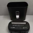 Amazon Basics 8-Sheet High Security Cross Cut Paper and Credit Card Shredder with P-4 Security, Auto Shut-off, Black