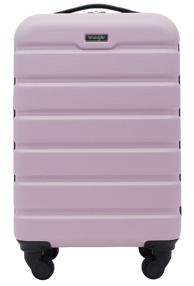 Wrangler Hardside Spinner Carry-On Luggage, Lilac, 22-Inch