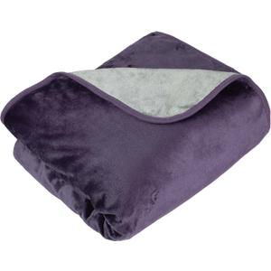 Lavish Home Waterproof Blanket - 80x80 King-Size Blanket for Kids, Pets, and Outdoors - Throw for Bed, Couch, Chair and Car (Purple)