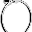 NearMoon Bath Towel Ring, Bathroom Hardware Accessories-Thicken Stainless Steel Hand Towel Holder for Bathroom, Modern Round Towel Hanger Wall Mounted (Chrome, 1 Pack)