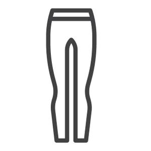 Navy Blue Leggings With White Stripe On Waist, Medium