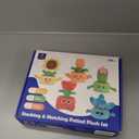 hahaland Montessori Toys for 1 Year Old, Plush Flower Garden Stacking & Sorting Toy for Toddlers 1-3, Color Matching Sensory Toy for Fine Motor Skills, Easter Basket Stuffers for Baby Boys Girls