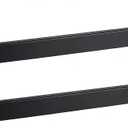 20 Inch Towel Bar 2 Pack for Bathrooms 20 Inch Stainless Steel 304 Brushed Nickel Towel Holder Modern Square Towel Rod Rustproof Wall Mount (2, Matte Black, 20 Inch)