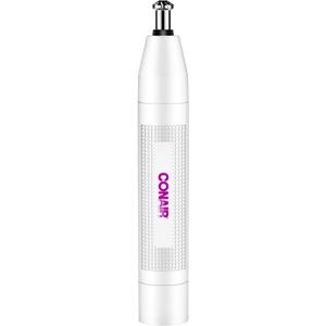 Conair Ear and Nose Hair Trimmer for Women, Cordless Battery-Powered, Patent 360 Bevel Blade for No Pull, No Snag Trimming Experience, True Glow by Conair (1 Count (Pack of 1), White / Purple)