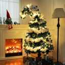 Daifunli Green 6 ft Crooked Top Christmas Tree