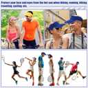 24 Pcs Visor Bulk for Women Sun Hat Visors Hats Sports UV Protection Visor Hat for Men Tennis Baseball Golf Caps Bulk (Blue)