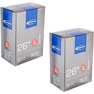 Schwalbe SV12A 26 inch Bike Inner Tubes - 26 x 1.00-1.50, Presta 40mm Valve (2 Pack)