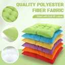 Geetery 12 Pcs Floor Pillows Bulk Seating Cushions for Floor Chair 15.7'' Large Meditation Cushion for Yoga Living Room Tatami Bedroom Balcony Office (Bright Color,Square)