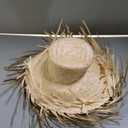 Garneck 2pcs Hawaiian Straw Hat: Woven Beach Sun Hats Packable Mexican Sombrero Headpiece for Luau Party Tropical Vacation Poolside Photos and Summer Travel