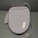 ZMJH ZMA102 Bidet Toilet Seat, Elongated Smart Unlimited Warm Water, Vortex Wash, Electronic Heated, Warm Air Dryer, Rear and Front Wash, LED Light, Need Electricity, White, (Elongated)
