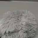 Hoewina Dog & Cat Bed for Indoor Cats, 20in Calming Donut Bed for Puppy and Kitten, Washable Round Fluffy Pet Bed for Small Medium Dogs and Cats (Light Grey)