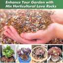 18 Pounds Mix Horticultural Lava Rocks, 5-8 mm Lava Rocks for Plants, Bonsai Rocks Horticultural Grit Soil Cover Gravel for Succulents and Hydroponics, Fairy Gardening, Top Dressing, Plant Drainage