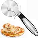 Stainless Steel Pizza Cutter Wheel with Finger Guard - Durable 3 Inch Pizza cutter for pizza oven, Easy to Clean