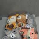 RoundFunny 5 Pcs Woodland Animals Toys 7 Inch Bear Rabbit Squirrel Deer Raccoon Fox Large Stuffed Animals Bulk for Woodland Baby Showers Party Decor Birthday Gifts Classroom Teacher Student Awards