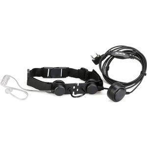 Retevis Adjustable Throat Mic Walkie Talkies Earpiece, Acoustic Tube, 2 Pin, for RT22 RT68 RT21 H-777 RT27 RT86, Compatible with BAOFENG UV-5R, Pxton 2 Way Radio, Two Way Radio Headset(1 Pack)