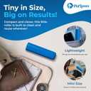 PetLovers EzRoll Reusable Lint Roller - Sticky for Life & Multi-Purpose Pet Hair, Dust, & Lint Remover for Clothing, Upholstery, & Cars - Sustainable, Washable & Efficient (Travel Size)