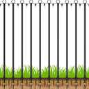 10 Pack 10 FT String Light Poles,Metal with Fork Lights Poles for Outdoor String Light, Rustproof Heavy Duty for Outside Garden,Patio,Wedding,Backyard,Deck,Party