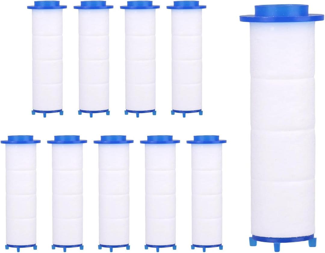 10pcs Shower Head Filter for Drivese, Turbo Shower Head Filters Replacement Water Cartridge Filter Core for Drivese Handheld Showerhead