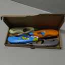 Butane Lighter, 4pcs Refillable Long Flame Lighter for BBQ Candle(No Butane Inside) (Blue)