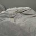 UGG Blissful Comforter Set with 2 Pillow Shams, Warm Winter Bedding, Fluffy Reversible Down Alternative Bedding, King/California King Size Comforter Set, Seal Grey