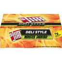 Slim Jim Monster Shortboi Smoked Meat Sticks, Deli Style Original Flavor, 7g Protein Per Stick, Snack Size, 0.9 oz. (24 Count)